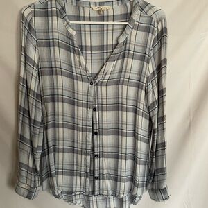 Super Cute Plaid Long Sleeve Top from Ultra Pink - Used SP Size